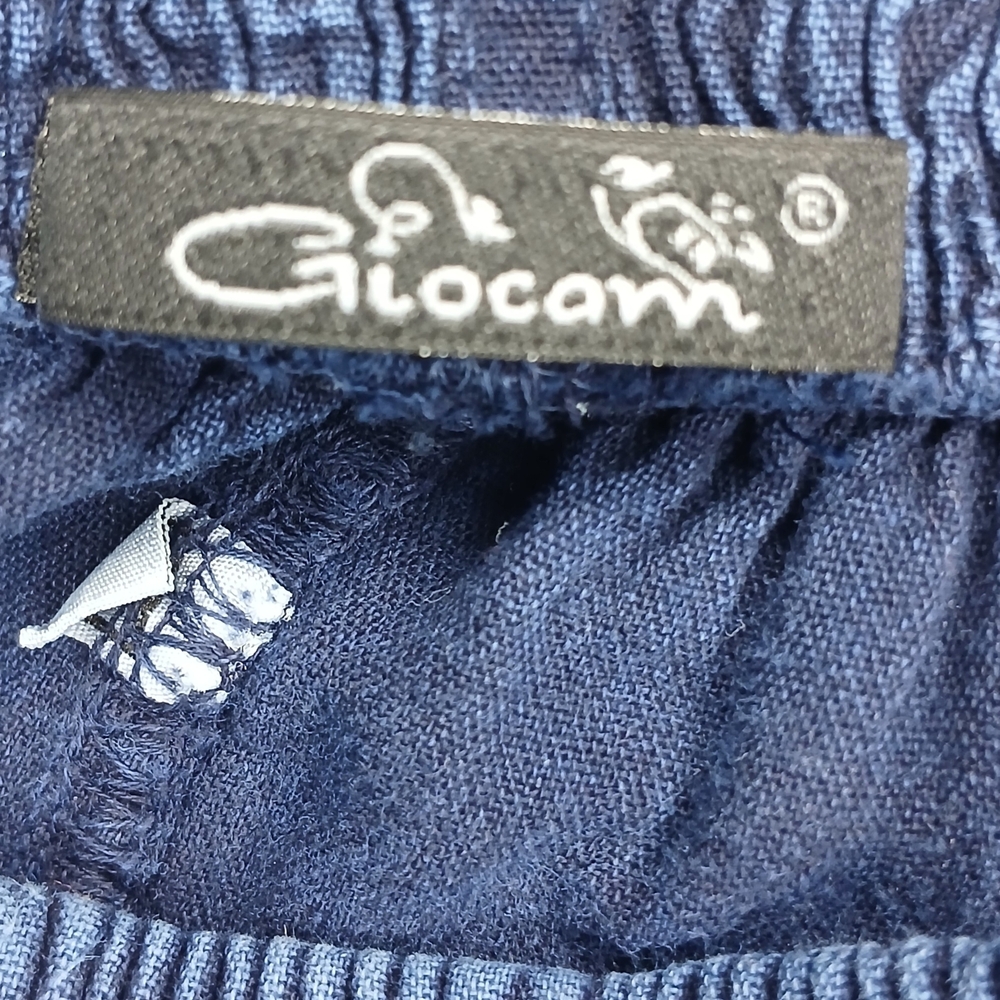 Women's Blue Jogger Capris - Picture 7 of 8
